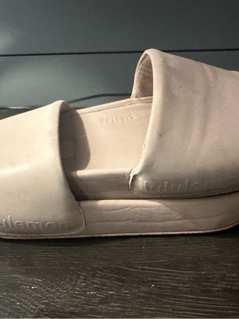 lululemon athletica Nude/Taupe Slide Sandals